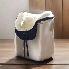New Saddle Fur Bareback Pad Cushion with Girth Super Soft Comfortable for Horse