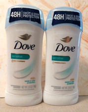 2X - Dove Sensitive Antiperspirant Deodorant 48 hr 2.6 oz each Exp 02/2027