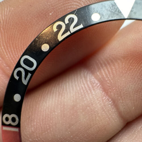 Rolex Gmt Master 16700 16710 16760 Coke Serif Insert Lunettes Utilisez - Photo 3 sur 4