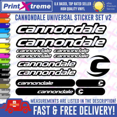 Cannondale Bikes Aufkleber Sticker Vinyl Mountainbike MTB Top Qualität V2
