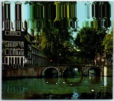 Postcard - Bridge across the Leidsegracht - Amsterdam, Netherlands