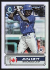 2020 Bowman #STG-DB Dasan Brown Chrome Spanning the Globe