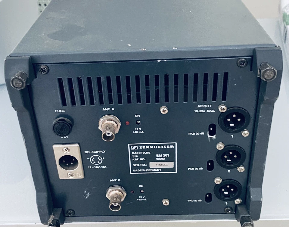 Sennheiser Mainfram EM203 EM1046 RX Modules Receiver 3 Channel - Image 2 of 4