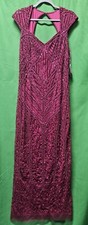 Adrianna Papell Women's Beaded Column Gown Size 10