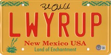 BOB ODENKIRK SIGNED AUTOGRAPH BREAKING BAD LICENSE PLATE  BECKETT BAS COA