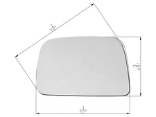 For Mirror Glass with Adhesive Pads 1995 - 2000 TACOMA Pickup Driver Left Side