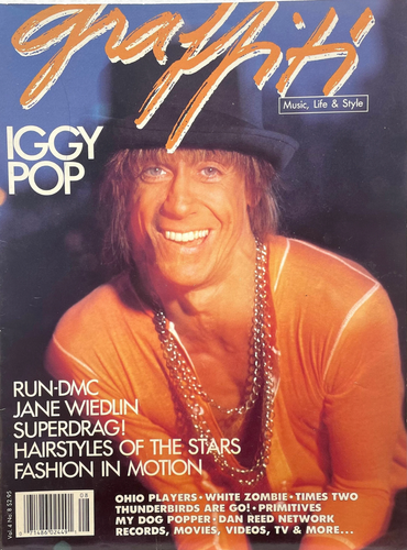 GRAFFITI Magazine August 1988 - IGGY POP - JANE WIEDLIN - WHITE ZOMBIE-DAN REED  - Photo 1 sur 7