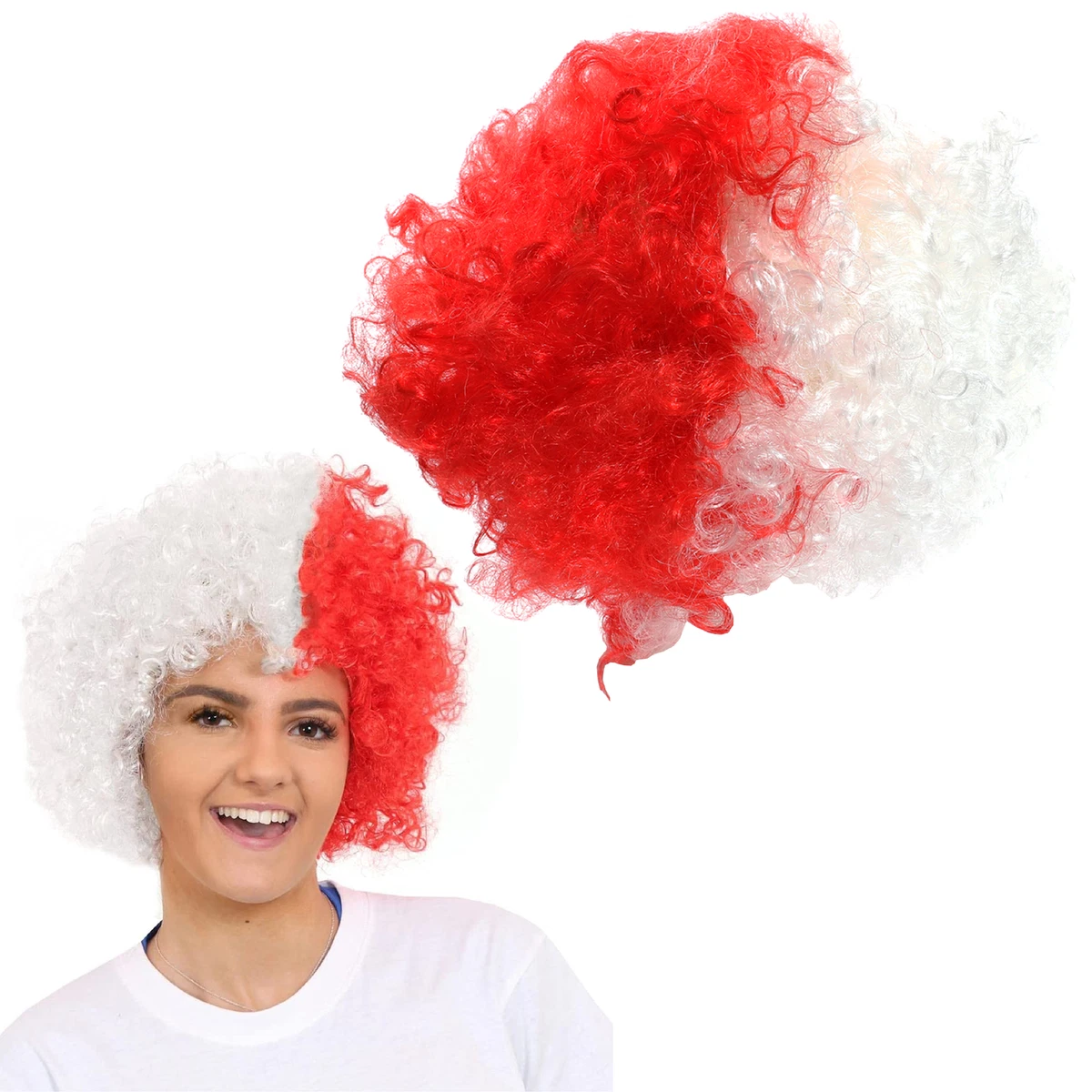 White afro wig outlet