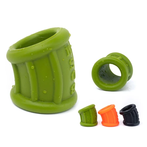 Silicone Ball Stretcher Scrotum Ring Squeeze Testicle Penis Ring Enhancer BDSM - Picture 5 of 39