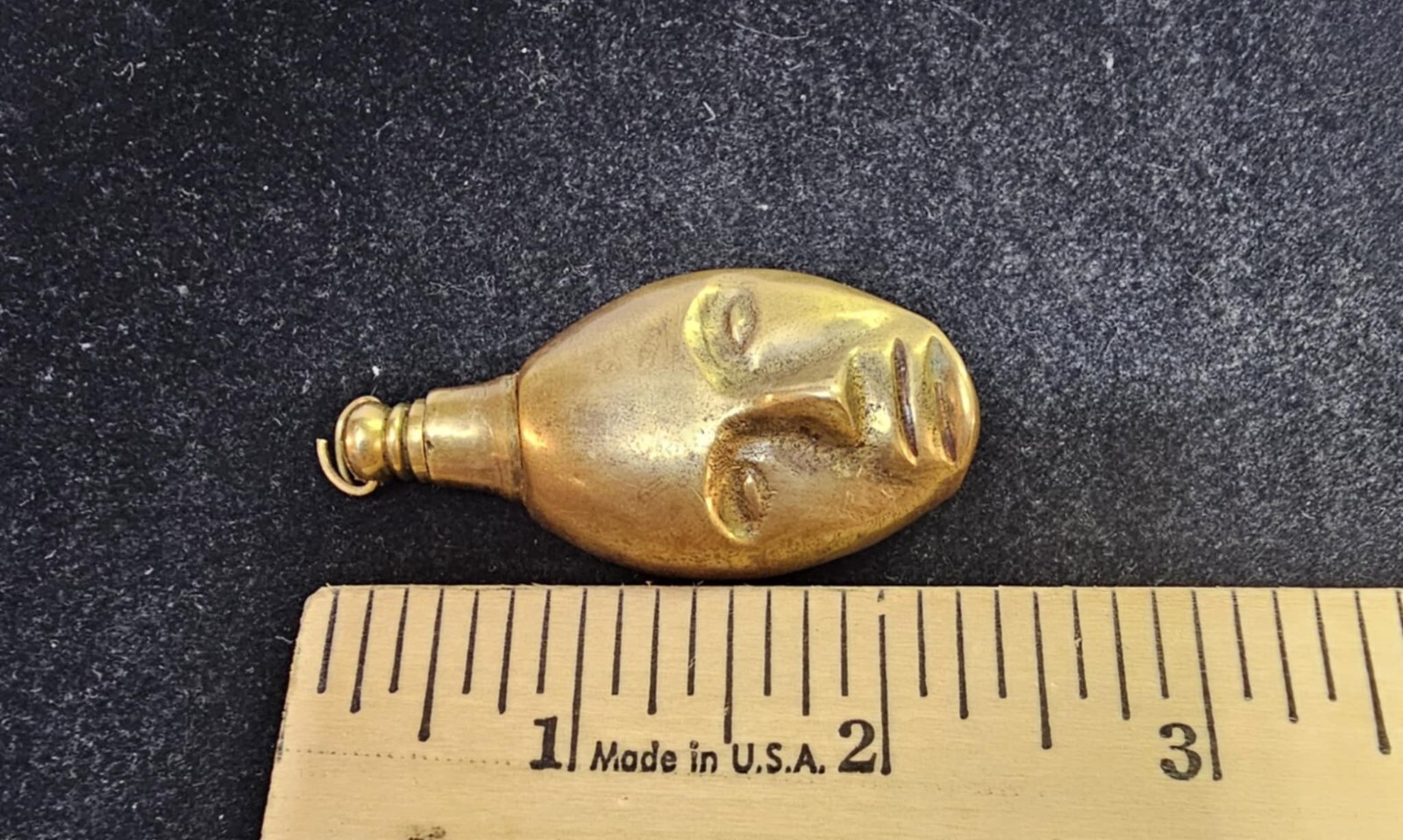 Vtg Solid Brass Reverse/Double Face Perfume Bottl… - image 11