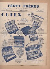Werbung alte Papiere CUTEX / FERET FRERES (Pa...