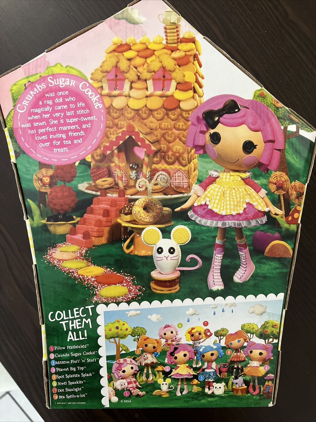 Fantasia Lalaloopsy Crumbs Sugar Cookie Pop Amarela e Rosa Sulamericana