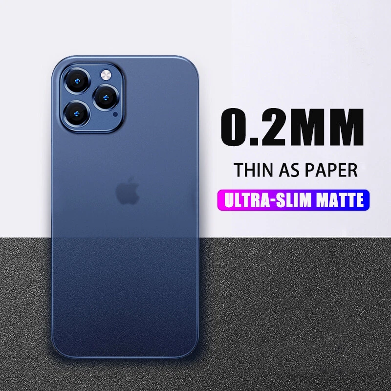 0.2MM Thin Case For iPhone 17 16 15 14 13 12 Pro Max 11 XR XS Matte Hard Cover - Image 2 of 4