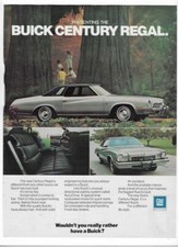 1973 Buick Century Regal Gm Accudrive Vintage Automobile Ad