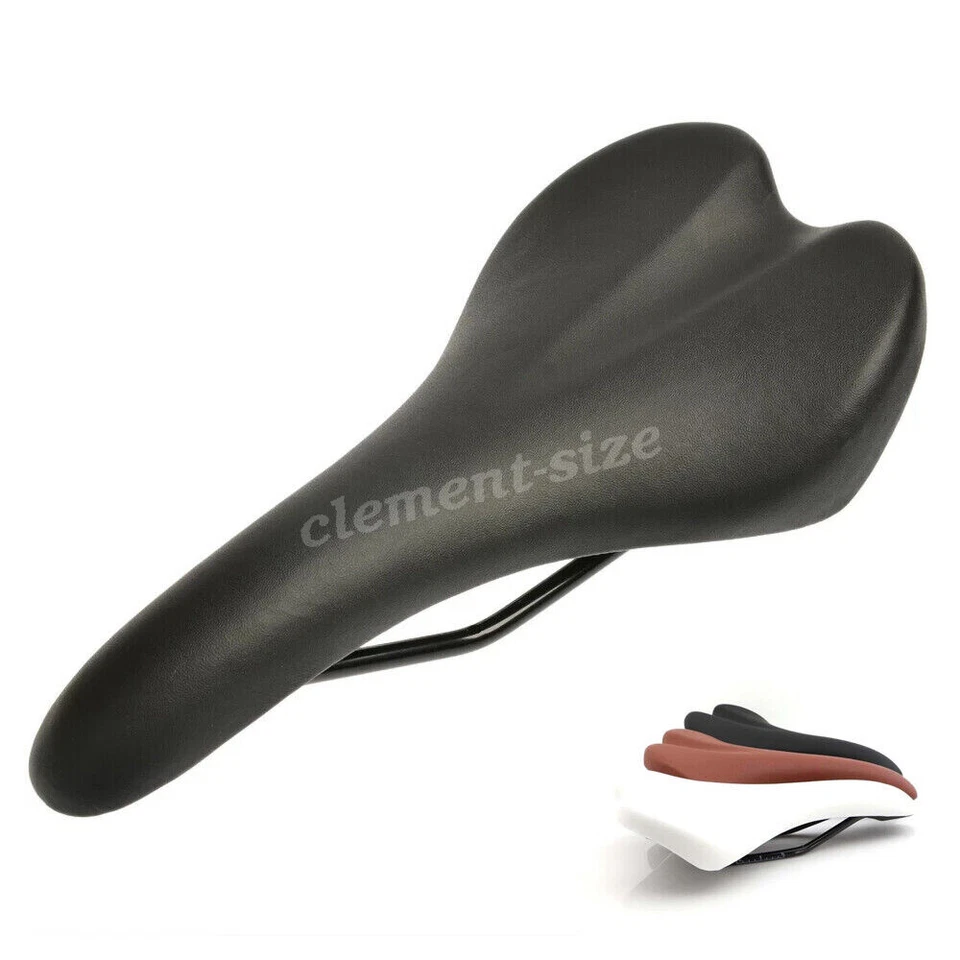 Ergonomische Leder Fahrrad Sattel Fahrradsitz Prostata Herren Damen eBike Unisex - Bild 2 von 4