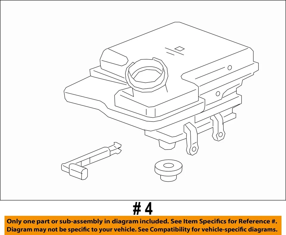 GM OEM 19-23 Escalade ESV Cab Components On Dash Panel-Reservoir 84417426 - Image 2 of 2