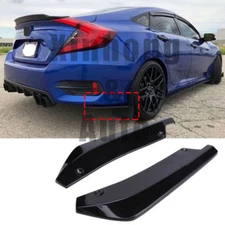 Gloss For Honda Accord Civic Rear Bumper Corner Lip Splitter Diffuser Body Kit