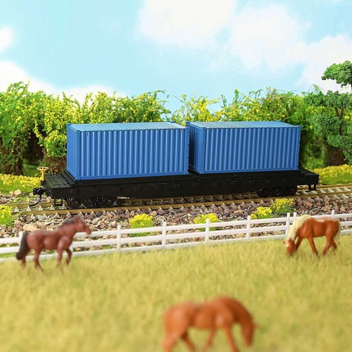 8pcsMixed Different 20ft Freight Container HO Scale Model Train Accessories 1:87 - Picture 9 of 9
