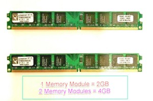 Kingston valueram memory 4gb dimm 240pin ddr2 800mhz / pc2-6400 - cl6 1.8v niet-gebufferd - niet-ecc (740617137941)