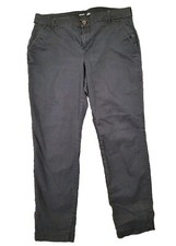 Old Navy Womens Sz 12 Skinny Built In Flex Navy Blue Khaki Chino Pants