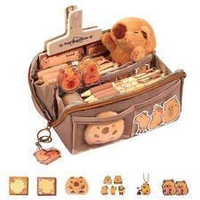 Cute Capybara Pencil Case Large Capacity Penc...