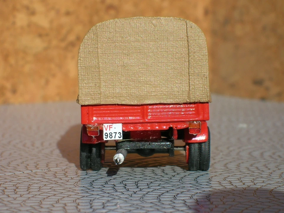 IV MODEL FACTORY 87/20 OM LUPETTO-LEONCINO POMPIERI CASSONE CON TELO  HO 1:87 - Immagine 3 di 4