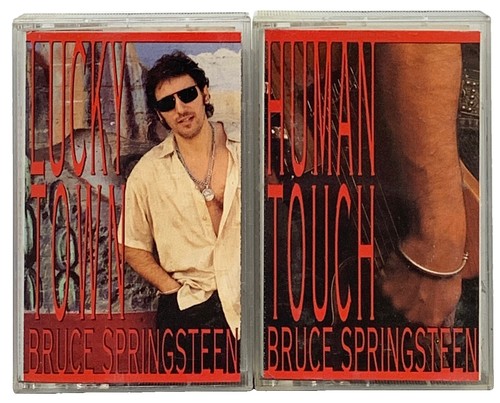 Bruce Springsteen Human Touch • Lucky Town Pair Of 2 Cassette Tapes 1992