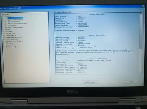 Dell Latitude E6430 ATG Placa Base, Full Motherboard LA-7781P+ i5-3210M, 2.50Ghz - Foto 5 di 12