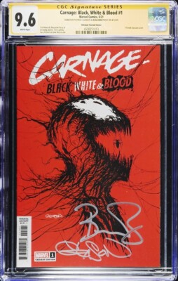 Carnage Black White & Blood #1 CGC 9.6 signature series Gleason & Percy 2021