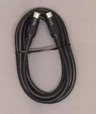 new Onn S-Video 4 Pin Male to Male Cord For DVD HDTV 6 ft Foot. ONA17AV035 Black