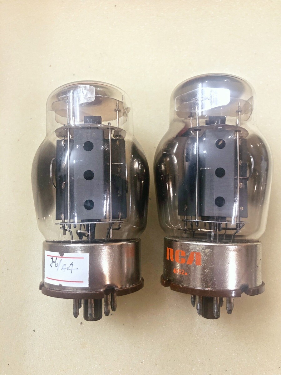 RCA 6550 KT88 Hole Plate Triple O getter Tested NOS Matched Pair