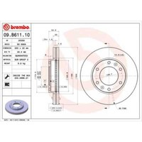 Brembo 2X Bremsscheibe Vorne 300 InnenbelüFtet FüR Hyundai H-1 Travel Tq