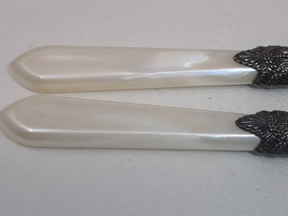 SET OF 8 HAMPTON SILVERSMITHS STAINLESS FAUX PEARL HANDLES FORKS NEW eBay