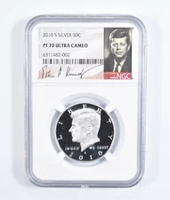 2010-S SILVER Kennedy Half Dollar PF70 UCam - NGC Special Label