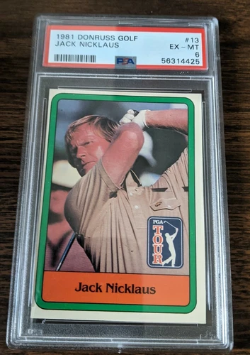 1981 Donruss Jack Nicklaus HOF RC #13 PSA 6