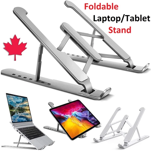 Metal Laptop Stand Adjustable Portable Desk Mount For Laptop Macbook Pro iPad