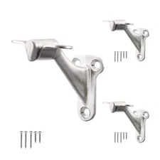 3 Pack 3 Inch Handrail Stair Brackets Heavy Duty Support Hardware for Stairways