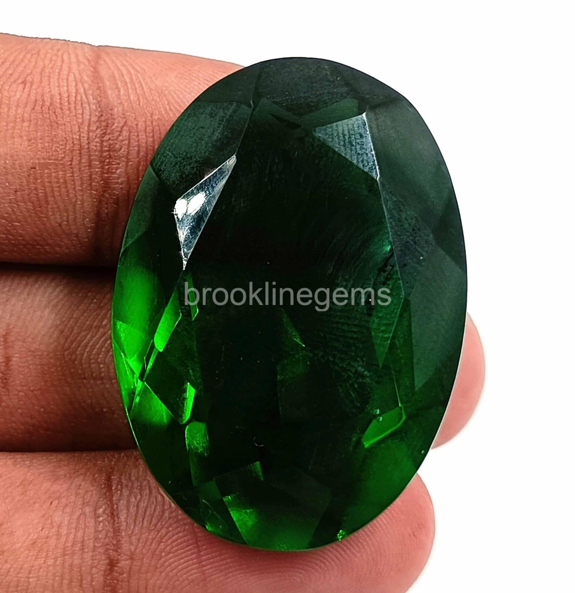 Vert Topaze Forme Ovale 100.70 CT Certifié Desseré Gemme Avec Cadeau