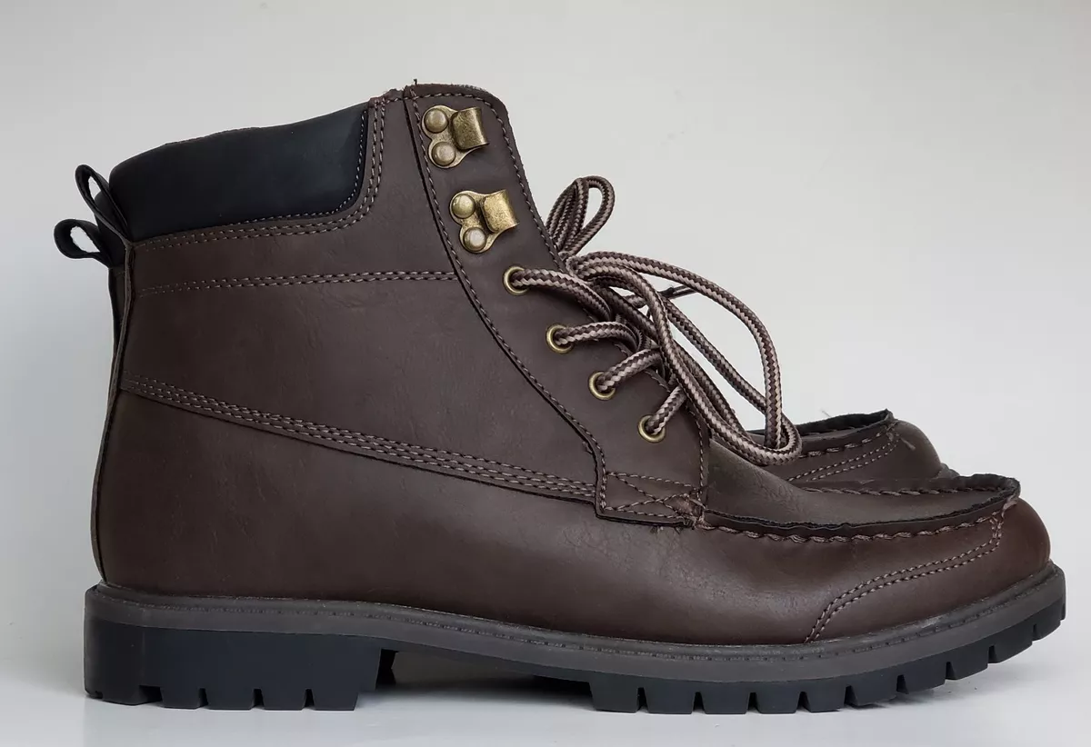 Terapia vacío morfina Perry Ellis Portfolio Style Terry Moc Toe Brown Boot Size 9 | eBay