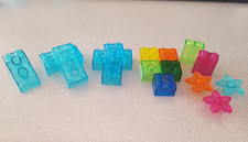 Lego Duplo Transparent Steine durchsichtig Glasbausteine & Blumen Dachstein