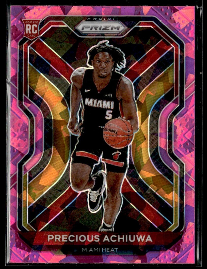 2020-21 Panini Prizm Pink Ice Precious Achiuwa Rookie Miami Heat #294