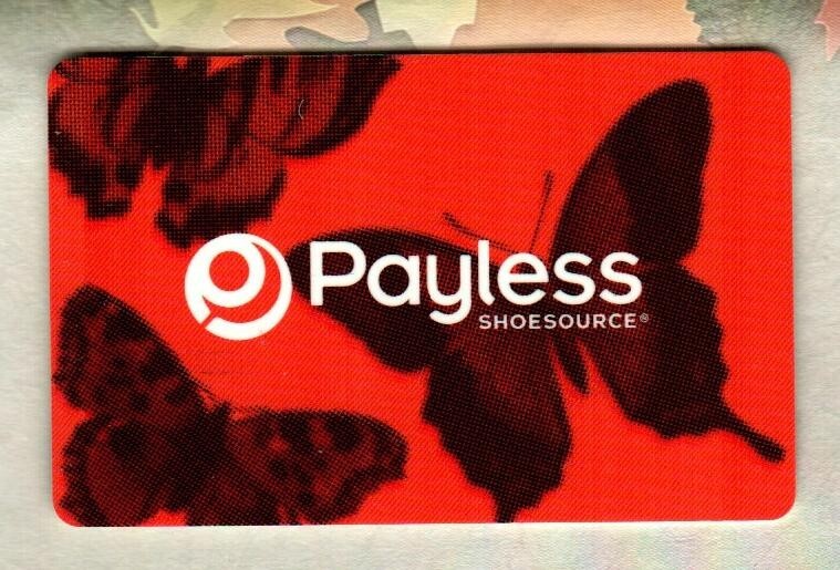 PAYLESS SHOESOURCE Butterflies 2010 Gift Card $0
