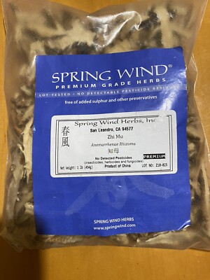 1 Lb - Zhi Mu - Anemarrhenae Rhizoma - Spring Wind Premium - Sulfur Free