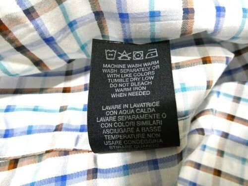 Robert Graham Blue Brown Teal Squares XL LS Shirt… - image 10