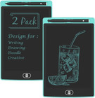 2 Pack LCD Writing Tablet 8.5 Inch Electronic Drawing Pad with Memory Lock Light