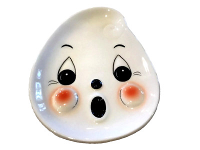 NEW! Johanna Parker Halloween Ghost Character Face Plate Treat Dish