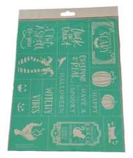 New Chalk Couture Transfer Stencil Size B "Witchy Vibes "