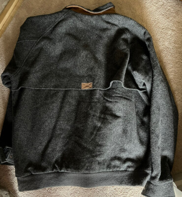 Woolrich Men's Vtg XL Gray Lined Wool Zip Up Jacket/coat | eBay