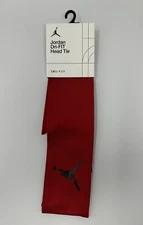Nike Adult Unisex Dri-Fit Jordan Jumpman Head Tie Gym Red/Black Size OSFM  NWT