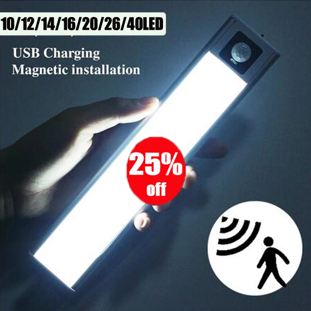 Rechargeable motion on sale sensor strip lights